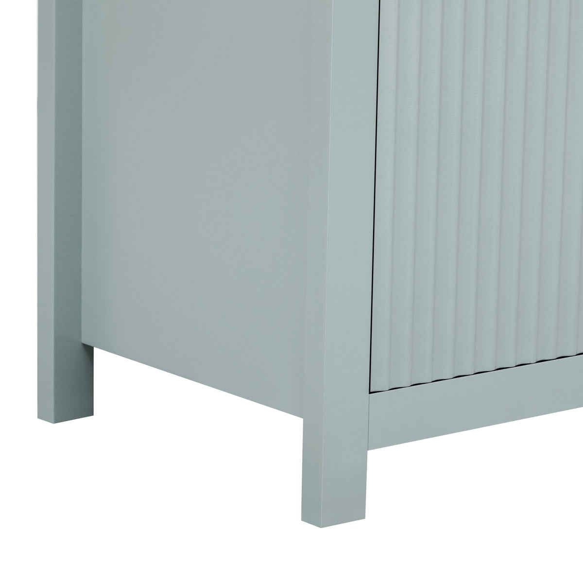 Fluted Sideboard Buffet 55 in, Light Blue, 2 Drawers and 4 Doors - view 19