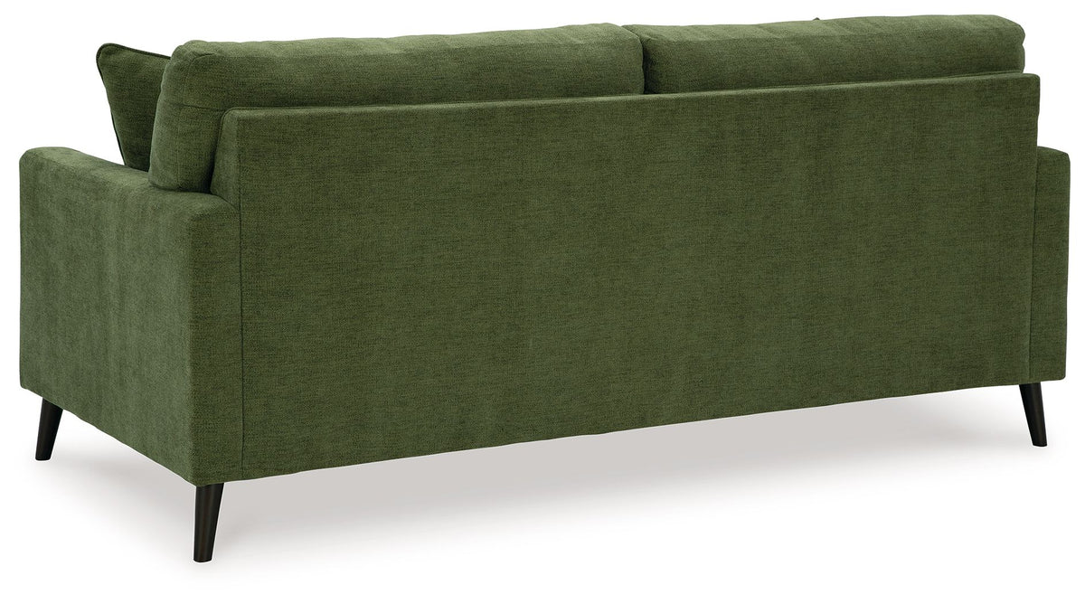 Mid-Century Modern Sofa with Tapered Accent Legs, Blue or Green - view 5