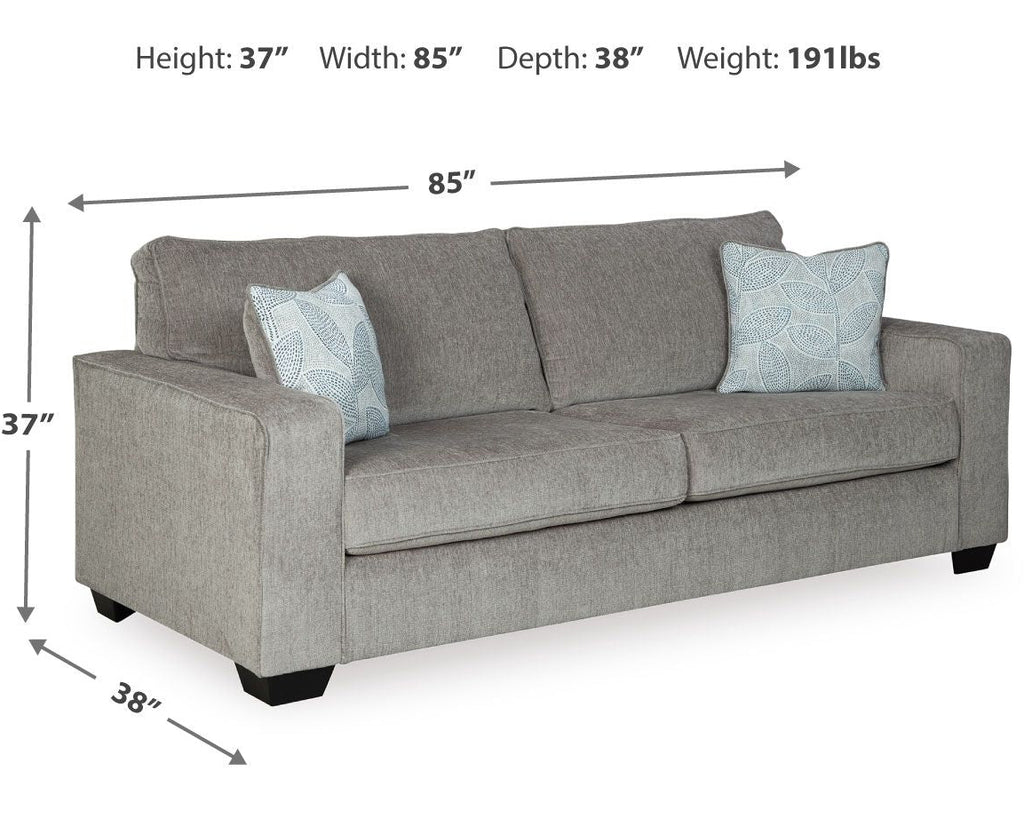 Sleeper Sofa with Memory Foam Mattress, Dark Gray or Light Gray - view 7