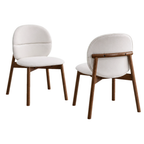 58 in Mid-Century Dining Table Set with Upholstered Chairs, Seats 4 to 6 - view 15