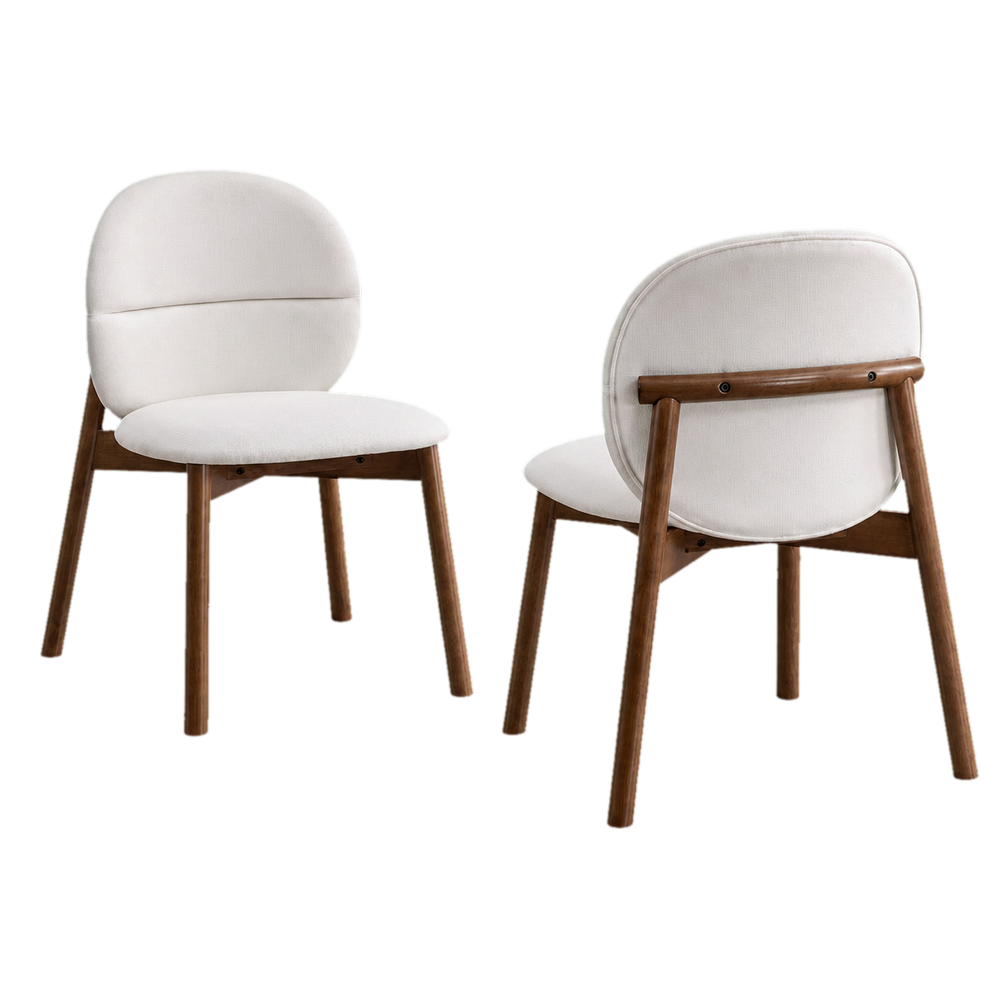 58 in Mid-Century Dining Table Set with Upholstered Chairs, Seats 4 to 6 - view 15