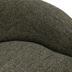 Curved Modern Sofa with Solid Wood Base, Oatmeal or Antique Green - view 6