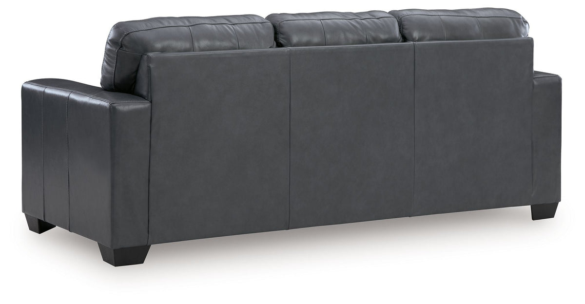 Contemporary Two-Tone Sofa with Clean Lines, Light Brown or Blue - view 10