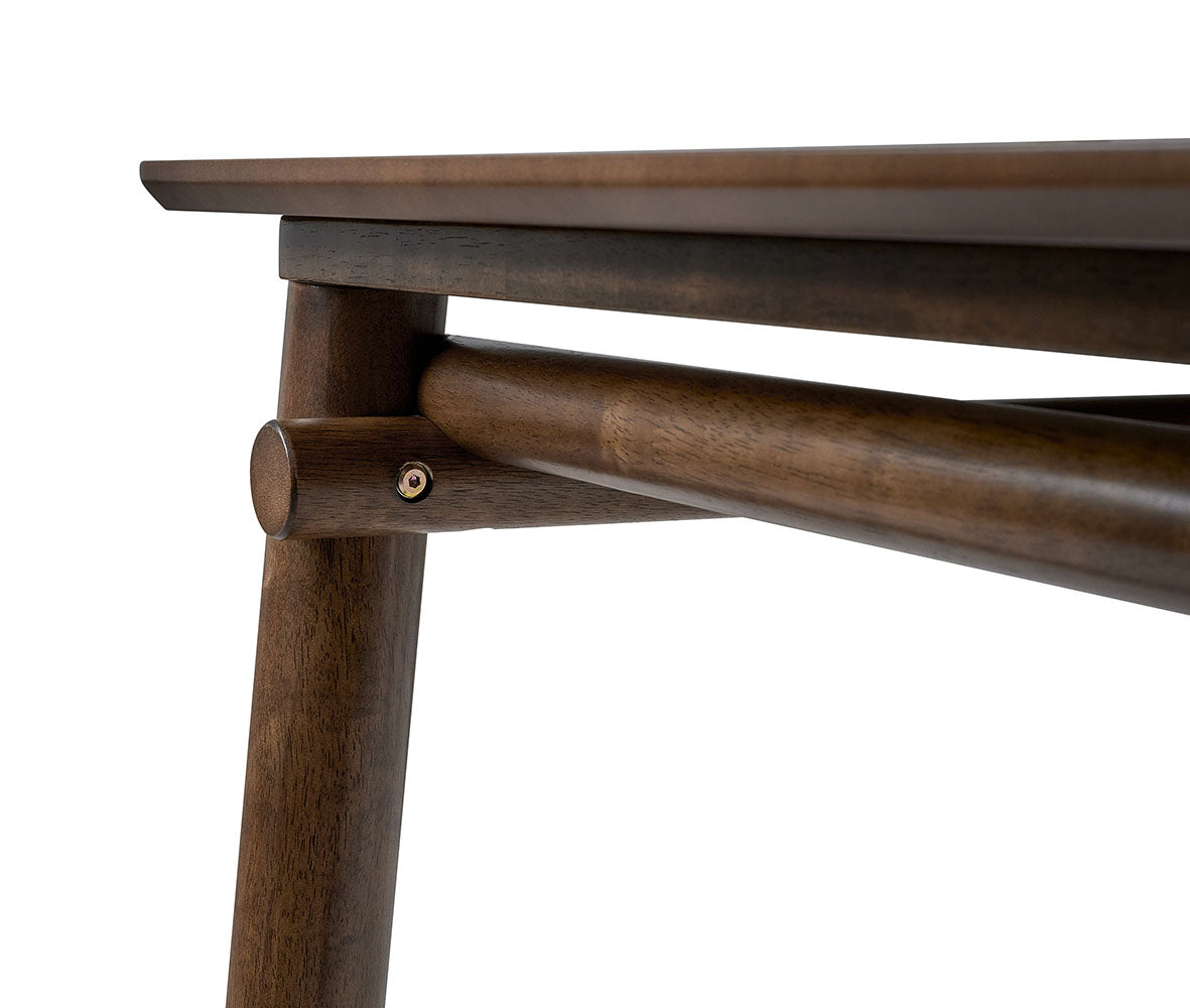 58 in Mid-Century Modern Dining Table for 4 to 6, Walnut or Oak - view 9