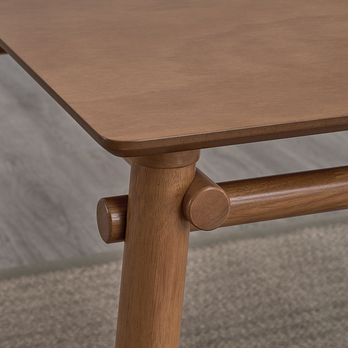 58 in Mid-Century Modern Dining Table for 4 to 6, Walnut or Oak - view 10