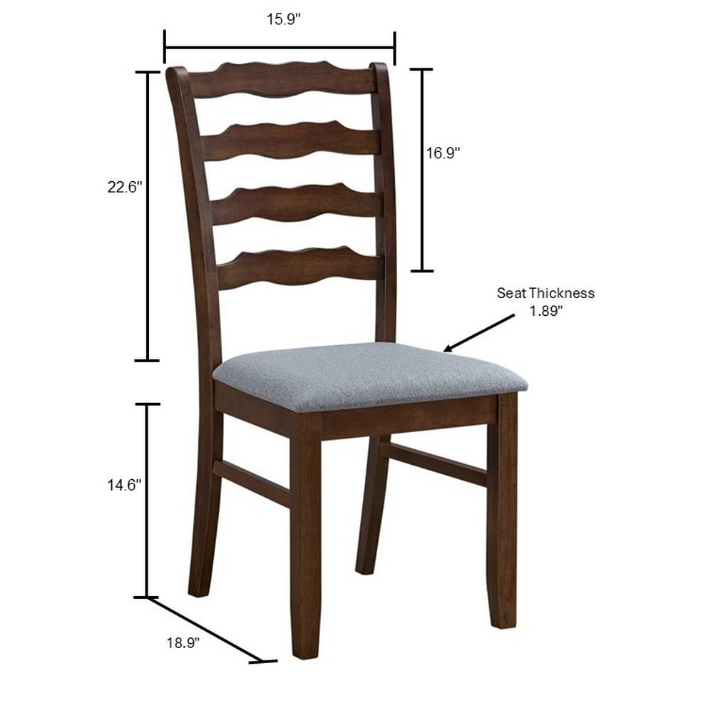 Solid Wood Dining Table and Ladder-Back Chairs, Seats 4 or 6 - view 19