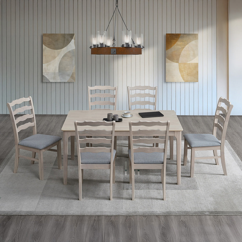 Solid Wood Dining Table and Ladder-Back Chairs, Seats 4 or 6 - view 21