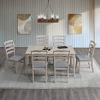 Solid Wood Dining Table and Ladder-Back Chairs, Seats 4 or 6 - view 21