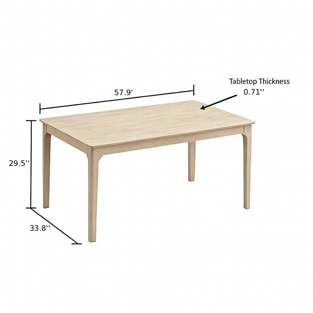 Solid Wood Dining Table and Ladder-Back Chairs, Seats 4 or 6 - view 28