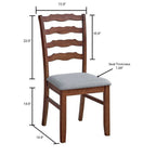 Solid Wood Dining Table and Ladder-Back Chairs, Seats 4 or 6 - view 31