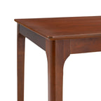 Solid Wood Dining Table and Ladder-Back Chairs, Seats 4 or 6 - Walnut / Seats 6 (Table + 6 Chairs)